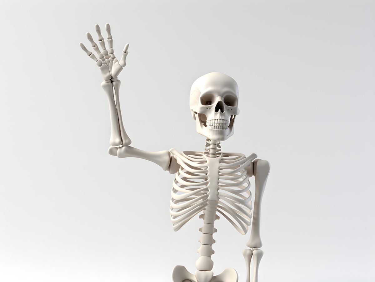 skeleton-waving